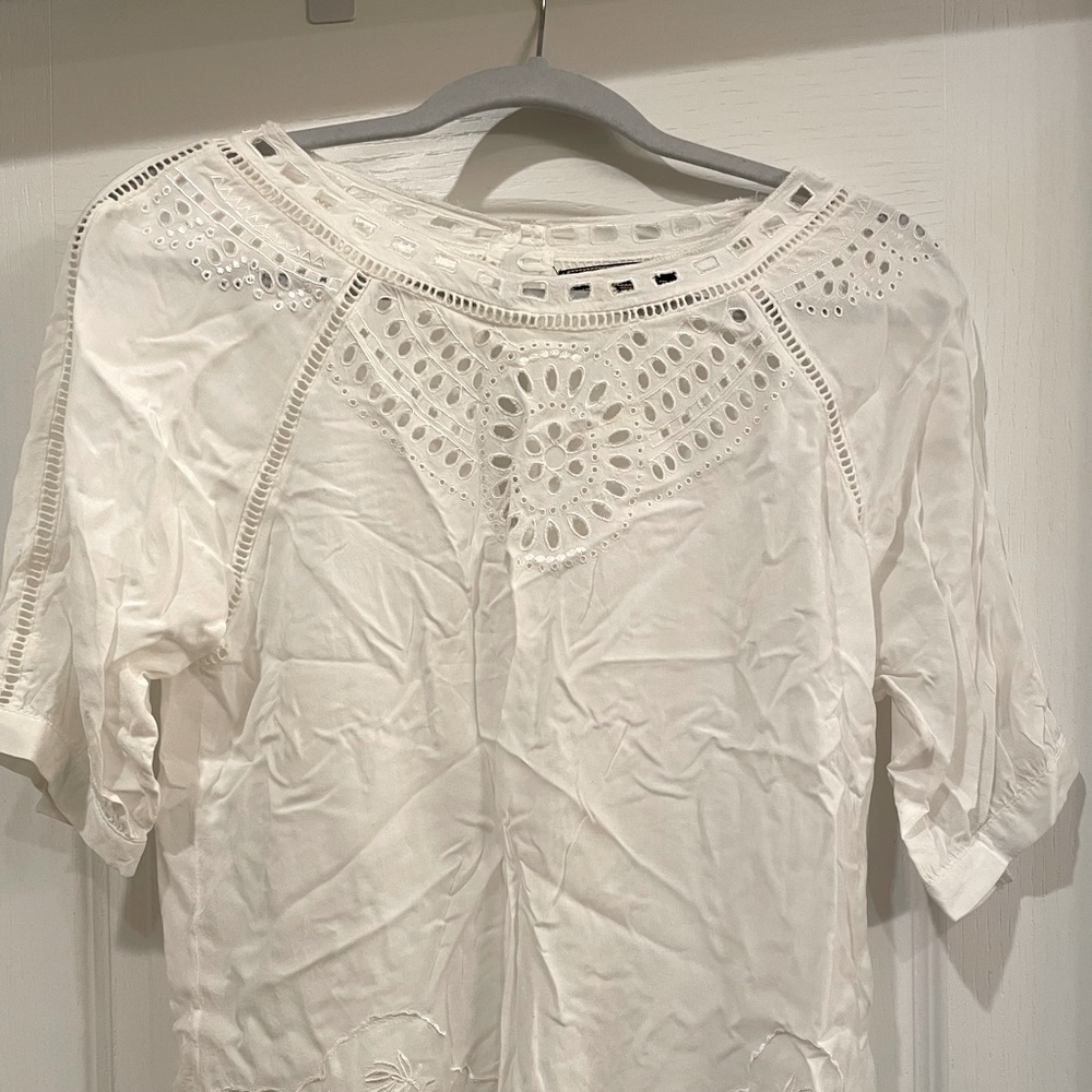 Eyelet summer top